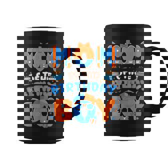 Cute Mom Of The Birthday Boy Matching Blue Orange Party Coffee Mug | Mazezy