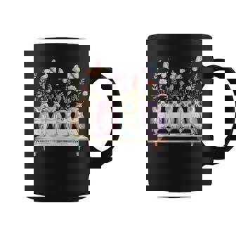 Cute Owl Lover Floral Butterfly Nature Aesthetic Girls Coffee Mug | Mazezy