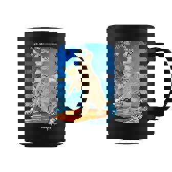 Cute Surfing Hawaiian Cat Lover Surfer Beach Summer Vacation Men Women Girls Kids Coffee Mug | Mazezy