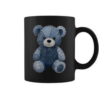 Cute Teddy Bear In Jeans Coffee Mug - Thegiftio UK