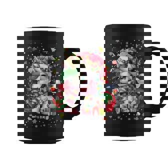 Cute Unicorrn Santa Hat Pajamas Christmas Xmas Pjs Girl Coffee Mug | Mazezy