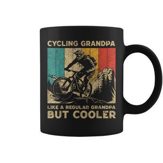 Cycling Grandpa Bicycle Riding Cyclist Mens Coffee Mug - Thegiftio UK