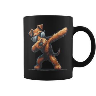 Dab Airedale Terrier Dancing Dabbing Dog Coffee Mug - Thegiftio UK
