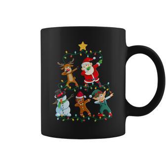 Dabbing Père Noël Renne Elfe Bonhomme De Neige Enfants Noel Manche Mi Longue Tasse - Cadeauxyz