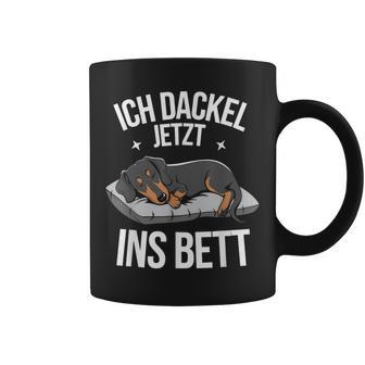 Dackel Hund Hunde Geschenke & Kleidung Ich Dackel Jetzt Ins Bett Offizielleschwarz Kleinchlaf Dackel Tassen - Geschenkecke