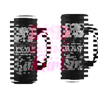 Dad Of The Birthday Girl Family Pink Coquette Bow Coffee Mug - Monsterry