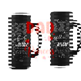 Dad Of The Birthday Princess Strawberry Theme Bday Party Coffee Mug - Thegiftio