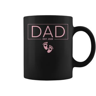 Dad Est 2026 Expect Baby 2026 Fathers Day 2026 Pink New Dad Coffee Mug | Seseable UK