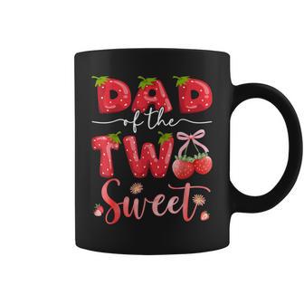 Dad Of The Two Sweet 2Nd Birthday Girl Strawberry Coffee Mug - Monsterry