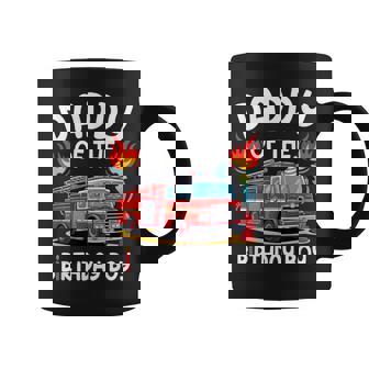 Daddy Of The Birthday Boy Fire Truck Firefighter 1St Party Coffee Mug | Mazezy