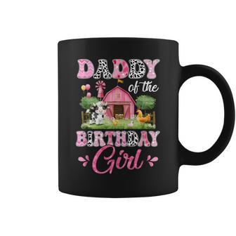 Daddy Of The Birthday Girl 1St Birthday Cow Farm Family Coffee Mug - Monsterry
