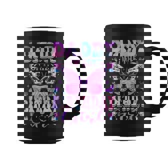 Daddy Of The Birthday Girl Butterfly Party Matching Family Coffee Mug | Mazezy