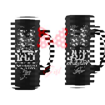 Daddy Of The Birthday Girl Cute Pink Bow Family Matching Coffee Mug | Seseable FR