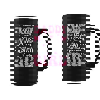 Daddy Of The Birthday Girl Family Pink Coquette Bow Coffee Mug | Mazezy