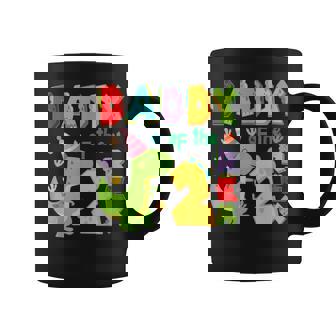 Daddy Of The Two Rex 2Nd Birthday Boy Dinosaur T-Rex Coffee Mug | Seseable CA