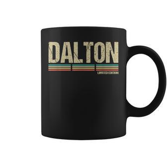 Dalton Nom De Famille Rétrointage Anniversaire Tasse - Cadeauxyz