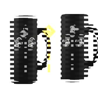 Deer Headlights With Road Markings Couples Costume Halloween Coffee Mug | Mazezy