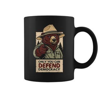 Only You Can Defend Democracy Against Authoritarianism Coffee Mug - Thegiftio UK