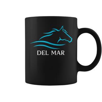 Del Mar Horse Racing California Race Track Thoroughbred Club Coffee Mug - Thegiftio UK