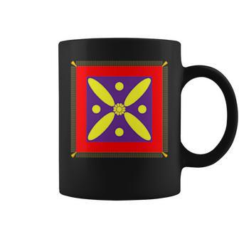 Derafsh Kaviani Lotus Flower Iranian History Flag Badge Coffee Mug - Thegiftio