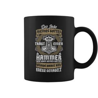 Derohn Meines Gottes Trägt Einen Hammer Wikinger Odin Tassen - Geschenkecke