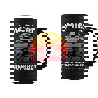 Desert On A Dark Desert Highway Mojave Cactus Retro Coffee Mug | Mazezy