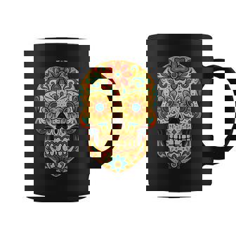 Dia De Los Muertos Crâne Enucre Tasse - Cadeauxyz