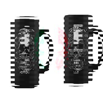 Dia De Los Muertos Drapeau Mexicain Tête De Mort Mexicaine Tasse - Cadeauxyz