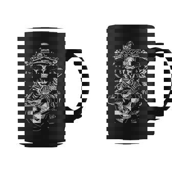 Dia De Los Muertos Skeleton Mariachi Guitar Day Of The Dead Coffee Mug | Mazezy
