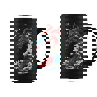Dibble Dabble s Chinese New Year 2024 Dragon Great Wave Year Of The Dragon Small Coffee Mug | Mazezy