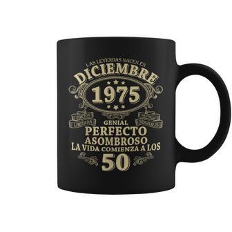 Diciembre 1975 50 Años Hombre Cumpleaños Regalo Taza de café - Regaloses