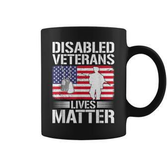 Disabled Veteran Lives Matter Flag American Us Vet Military Coffee Mug - Thegiftio UK