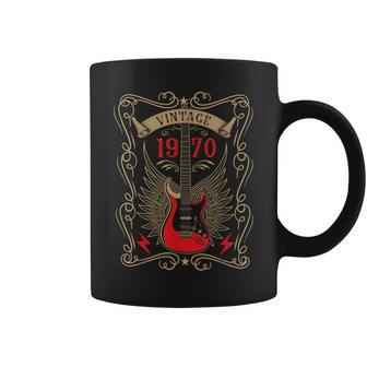 Diseño De Guitarra Rock De 1970 Para Nacidos Este Año Taza de café - Regaloses