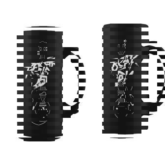 Diseño De Guitarra Rockstar Dad Taza de café - Regaloses