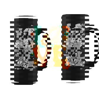 Disfraz Hippie De Los Años 60 Y 70 Con Diseño Deímbolo De La Paz Para Es Y Niñas Taza de café - Regaloses