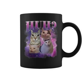 Divertida Camisa Con Memes De Huh Cat Humor Extraño Para Amantes De Los Gatos Taza de café - Regaloses