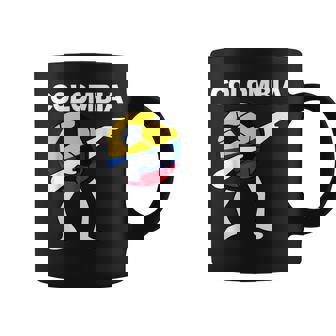 Divertida De Fútbol De Colombia Con Bandera De Fútbol Taza de café - Regaloses