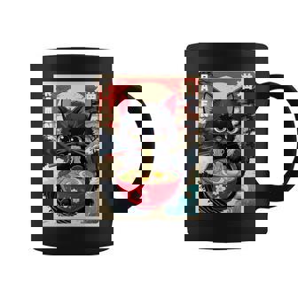 Divertidas S Gráficas Japonesas Con Diseño De Gato Ramen Regalos De Anime Kawaii Manga Larga Taza de café - Regaloses