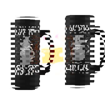 Divertido Matemáticas Y Gatos Amante Gráfico Es Y Hombres Matemáticas Manga Larga Taza de café - Regaloses