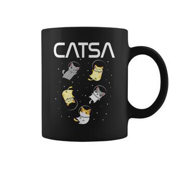 Divertidos Regalos De Gato Astronauta Espacial Para Hombres Es Niños Gatos Espacio Taza de café - Regaloses