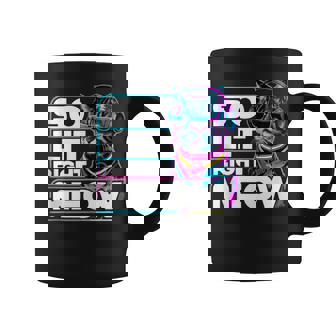 Dj Cat So Lit Right Meow Edm Techno Rave Party Festival 2025 Coffee Mug - Thegiftio