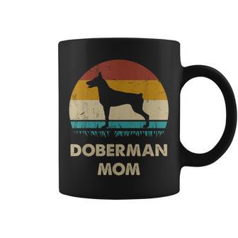 Doberman Mom Dobie Dog Lovers Retro Dobie Mom Coffee Mug - Thegiftio