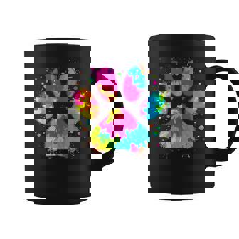 Dog Animal Tie Dye Love Dog Paw Coffee Mug | Mazezy