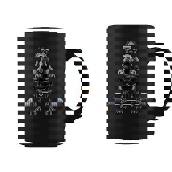 Dog Cane Corso Gym Deadlift Weightlifting Fitness Workout Coffee Mug | Mazezy