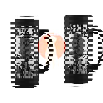 Dogzilla Japonais Humoristiqueintage Dane Noir Tasse - Cadeauxyz