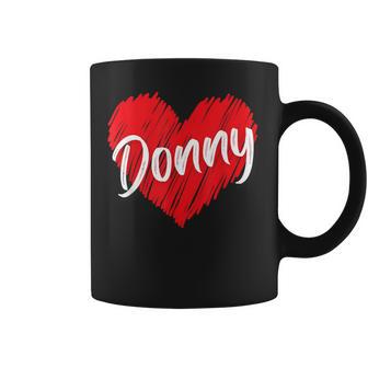 Donny Personalized Name I Love Donny Heart Vintage Coffee Mug - Thegiftio