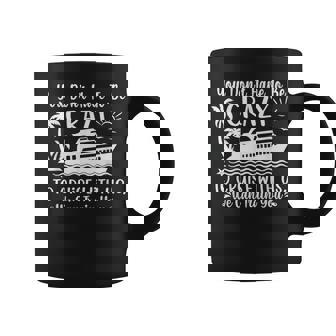 You Don't Have To Be Crazy To Cruise With Us Cruise Coffee Mug - Thegiftio