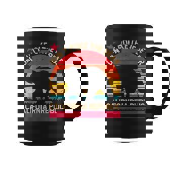 Don’T Poke The Bear California Republic Vintage Coffee Mug - Monsterry