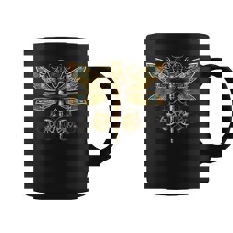 Dragonfly Steam Punk Insect Art Engineer Steampunk Dragonfly Coffee Mug | Mazezy