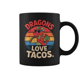Dragons Love Tacos Food Fun For Fantasy Fans Coffee Mug - Thegiftio UK